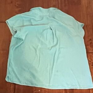 Lands' End ladies light teal top, size 18, VGUC.